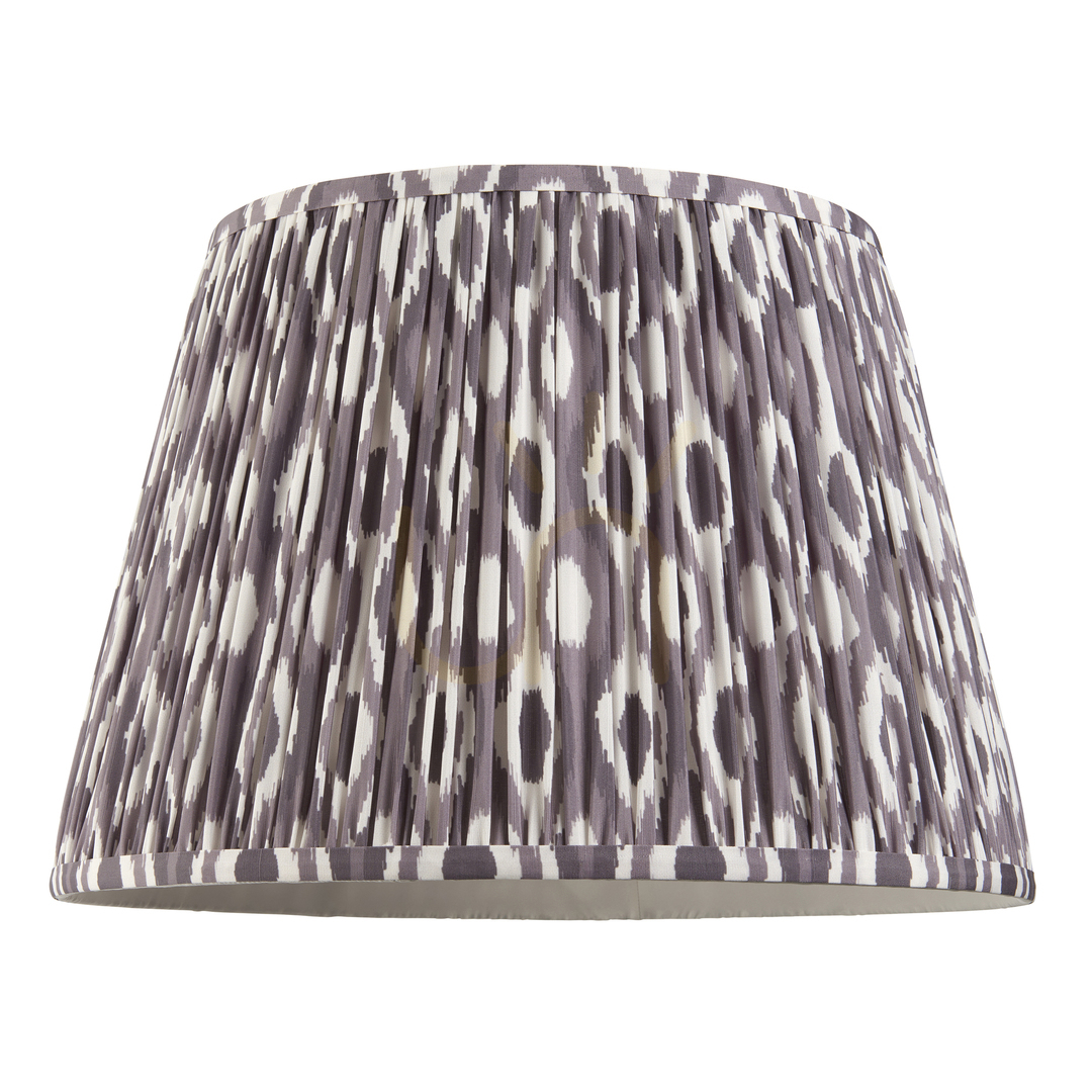 Pokaż Abażur Endon Ikat szary tkanina 40 cm E27 Abażur Endon Ikat szary tkanina 40 cm E27