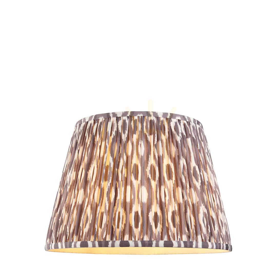 Sprawdź Abażur Endon Ikat szary tkanina 40 cm E27 Abażur Endon Ikat szary tkanina 40 cm E27