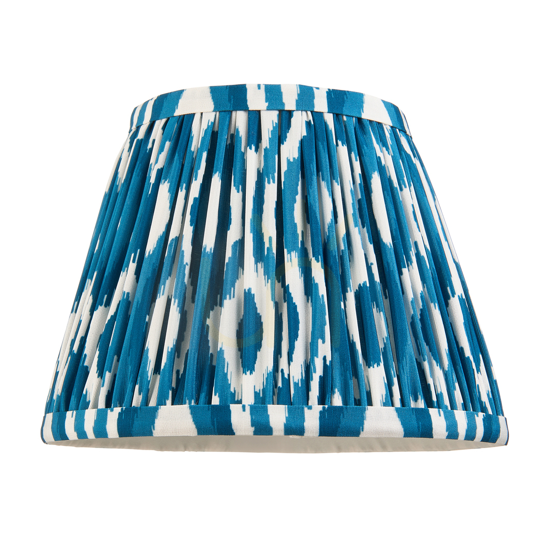 Pokaż Abażur Endon Ikat niebieski tkanina 20 cm E14 Abażur Endon Ikat niebieski tkanina 20 cm E14