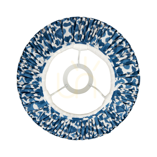 Sprawdź Abażur Endon Ikat Marlin Blue tkanina E27 25 cm 18,5 cm