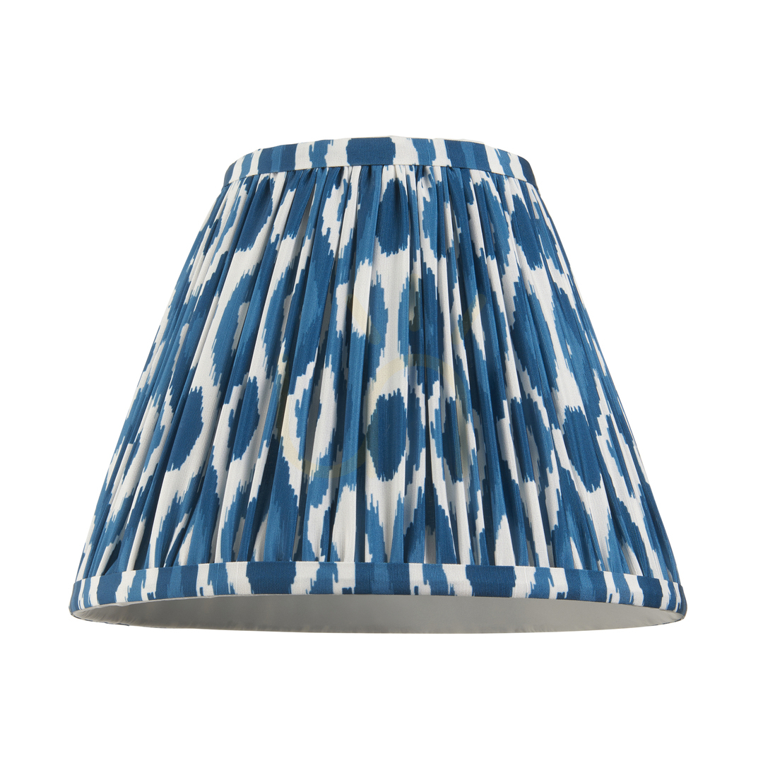 Pokaż Abażur Endon Ikat Marlin Blue tkanina E27 25 cm 18,5 cm Abażur Endon Ikat Marlin Blue tkanina E27 25 cm 18,5 cm