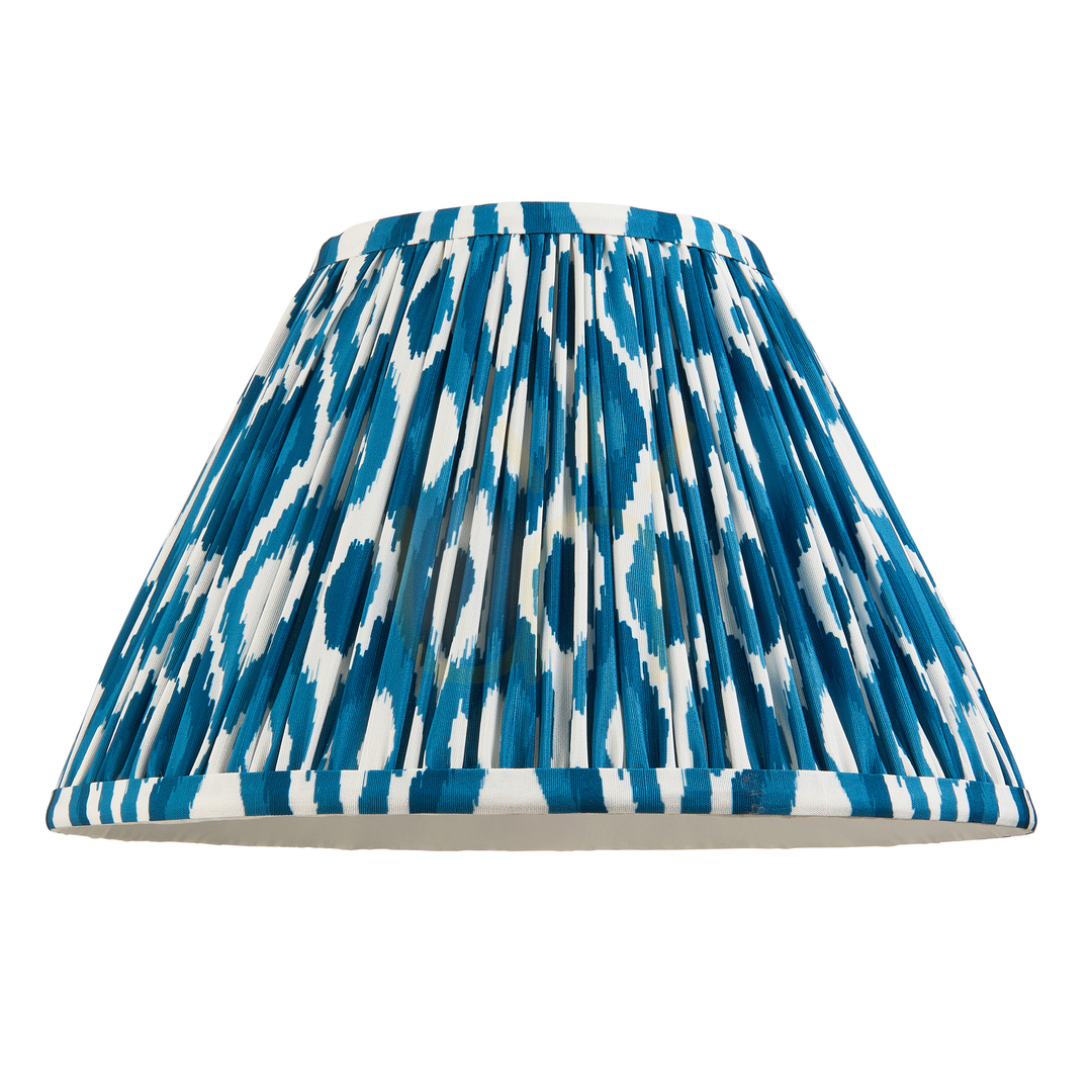 Pokaż Abażur Endon Ikat Marlin Blue tkanina 30 cm E27 Abażur Endon Ikat Marlin Blue tkanina 30 cm E27