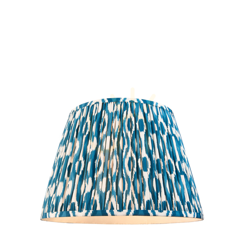 Sprawdź Abażur Endon Ikat Niebieski Tkanina E27 40 cm
