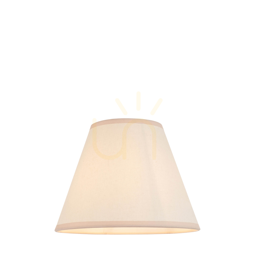 Sprawdź Abażur Endon Ivy biały Vintage White tkanina 25 cm E27 Abażur Endon Ivy biały Vintage White tkanina 25 cm E27