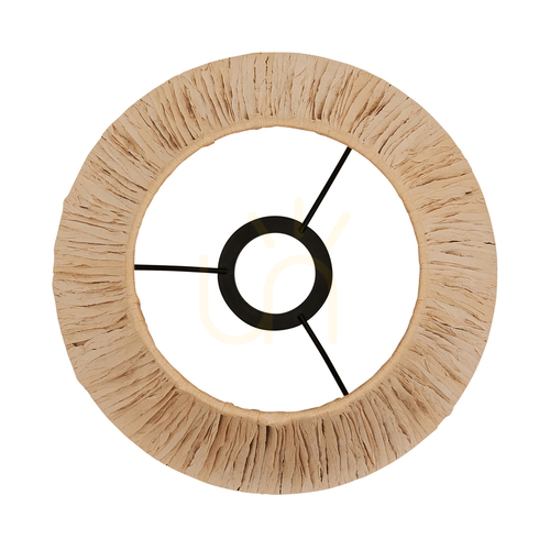 Sprawdź Abażur Endon Raffia z naturalnej rafii, stożkowy 24 cm E27 113456
