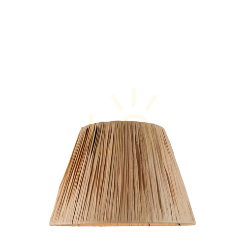 Sprawdź Abażur Endon Raffia z naturalnej rafii, stożkowy 24 cm E27 113456