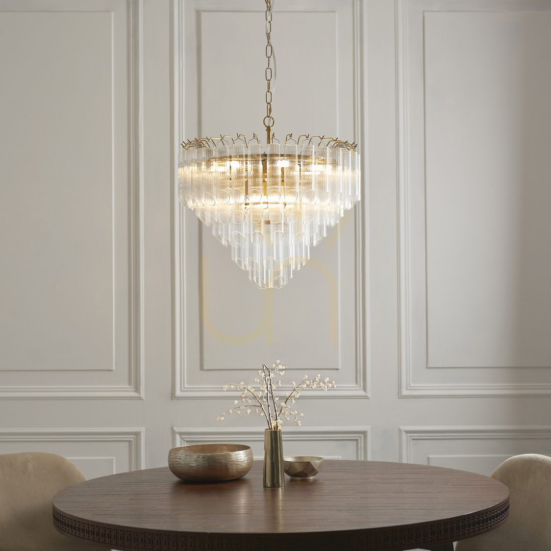 Obejrzyj Lampa wisząca Toulouse mosiądz Endon 12xG9 50 cm Lampa wisząca Toulouse mosiądz Endon 12xG9 50 cm