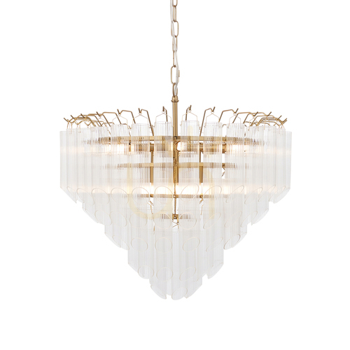 Sprawdź Lampa wisząca Toulouse mosiądz Endon 12xG9 50 cm