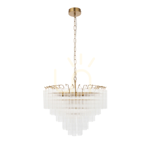 Lampa wisząca Endon Toulouse mosiądz, 12x G9, 50 cm 1 Lampa wisząca Endon Toulouse mosiądz, 12x G9, 50 cm small 1