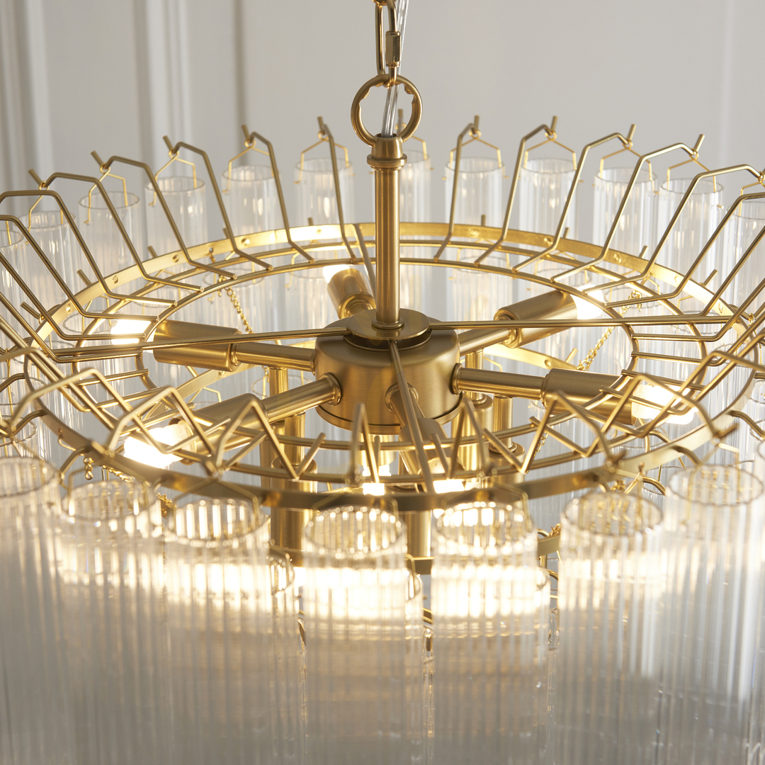 Zobacz Lampa wisząca Endon Toulouse mosiądz, 12x G9, 50 cm Lampa wisząca Endon Toulouse mosiądz, 12x G9, 50 cm