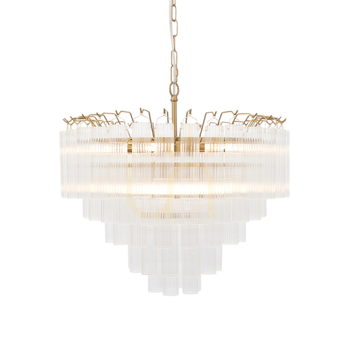 Sprawdź Lampa wisząca Endon Toulouse mosiądz, 12x G9, 50 cm