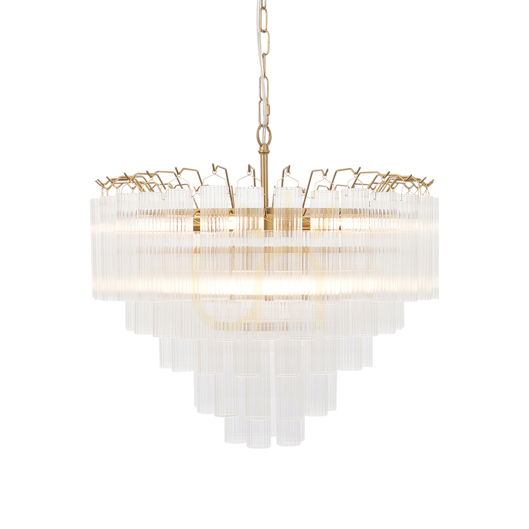 Sprawdź Lampa wisząca Endon Toulouse mosiądz, 12x G9, 50 cm Lampa wisząca Endon Toulouse mosiądz, 12x G9, 50 cm