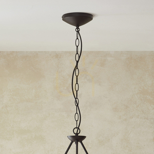 Lampa wisząca Endon Wriggle czarna z rafiowymi kloszami 3xE14 small 8