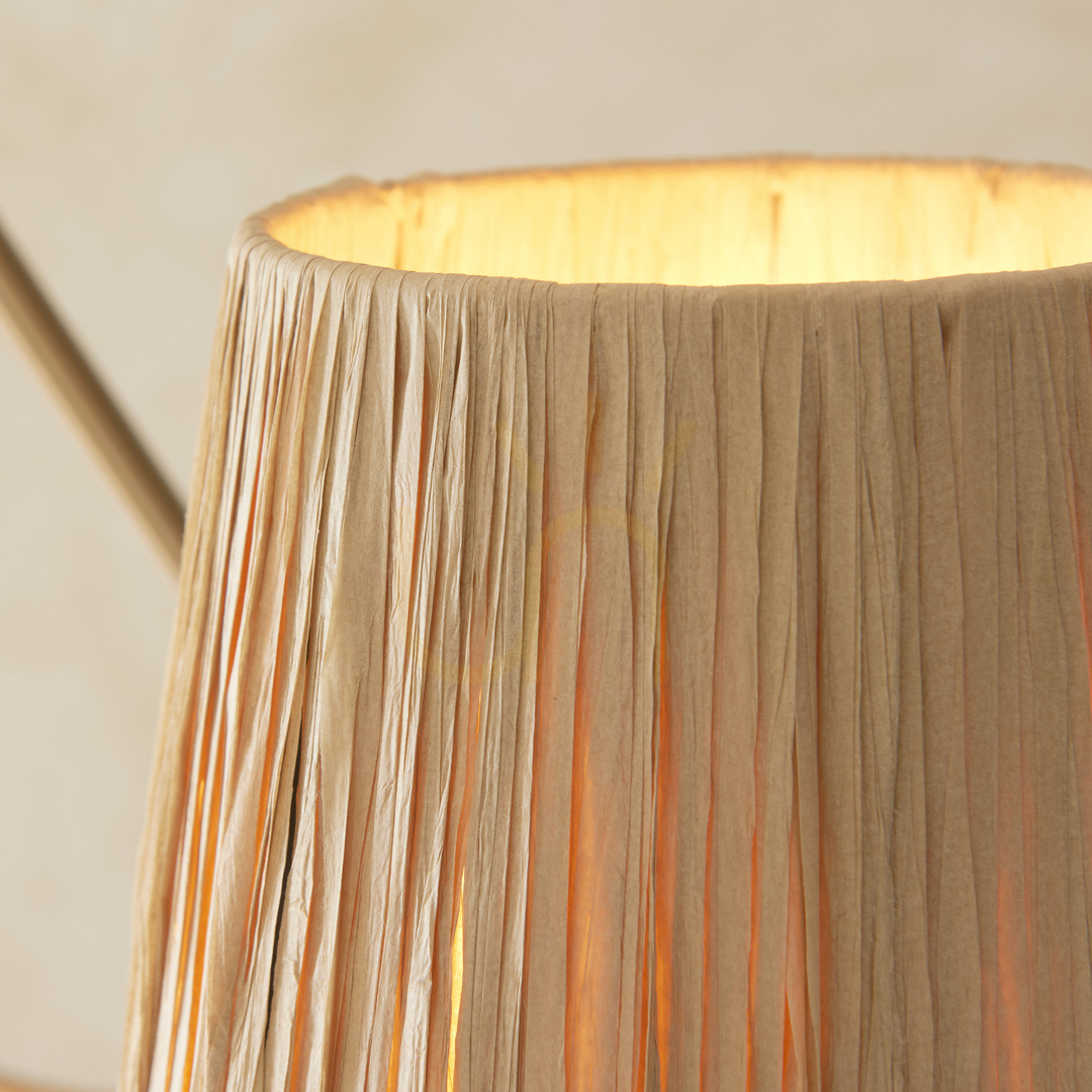 Zobacz Lampa wisząca Endon Wriggle mosiądz 3xE14, naturalny klosz Lampa wisząca Endon Wriggle mosiądz 3xE14, naturalny klosz