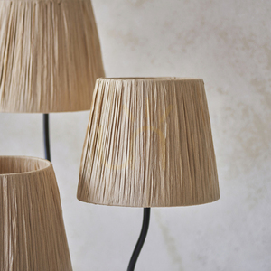 Lampa stojąca Endon Wriggle czarna 3xE14 stal naturalne włókno small 6