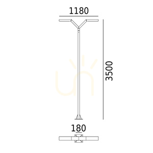 Latarnia ogrodowa NORLYS Trysil 1027BL, czarna, LED 4000 K, DALI2 small 6