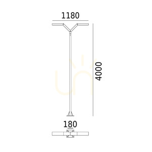 Latarnia ogrodowa NORLYS Trysil 1043BL czarna LED 4000K DALI2 small 5
