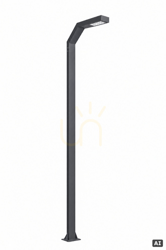 Sprawdź Słup oświetleniowy Trysil 1079GR grafitowy LED 4000K DALI2 350 cm NORLYS