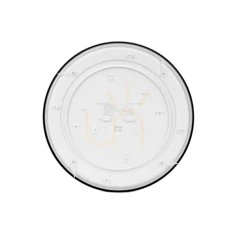 Zobacz Plafon V-TAC 24W LED okrągły 30cm natynkowy IP44 czarny VT-8624B 6500K 2500lm Plafon V-TAC 24W LED okrągły 30cm natynkowy IP44 czarny VT-8624B 6500K 2500lm