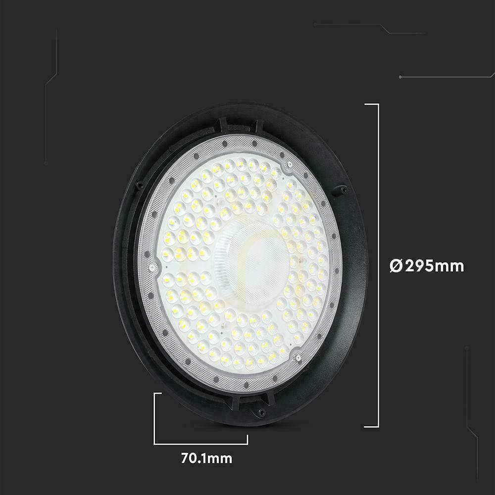 Pokaż Oprawa V-TAC 150W LED UFO high bay IP65 ALU 135Lm/W VT-92151-N 6500K 20250lm 5 lat gwarancji Oprawa V-TAC 150W LED UFO high bay IP65 ALU 135Lm/W VT-92151-N 6500K 20250lm 5 lat gwarancji