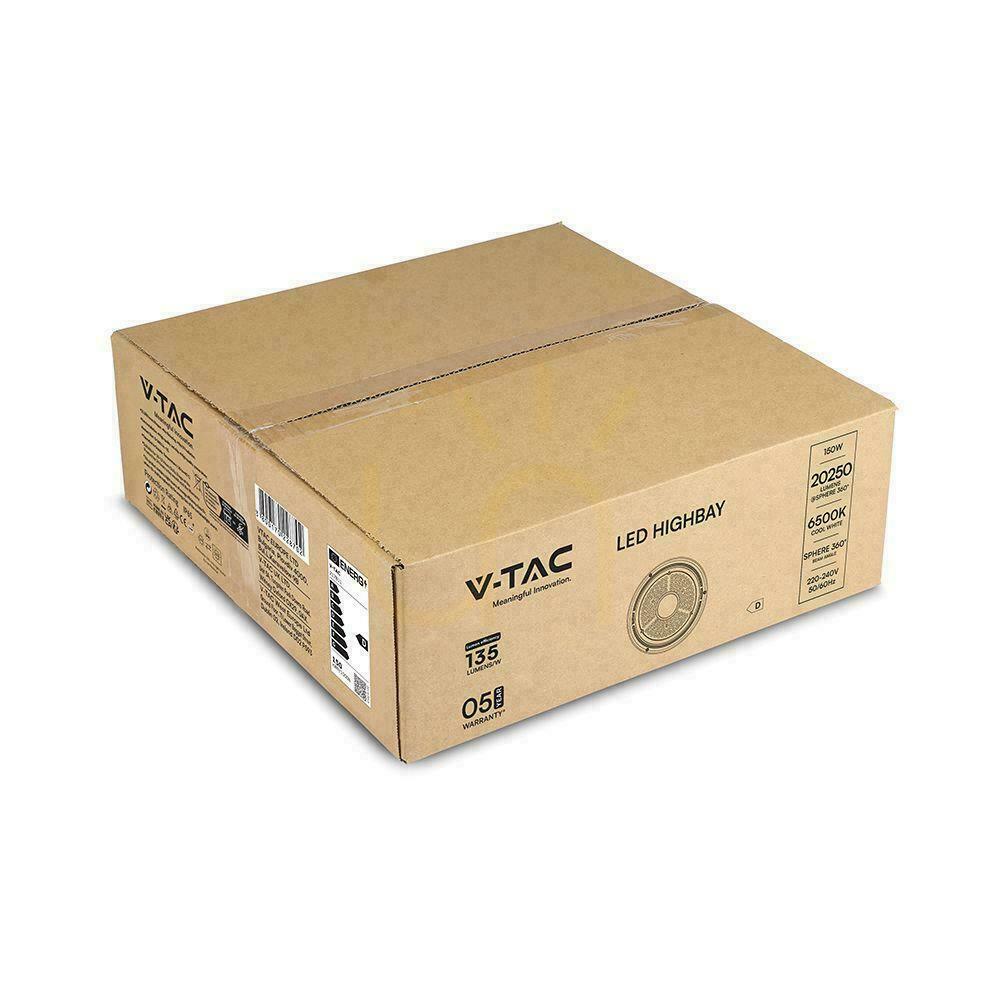 Sprawdź Oprawa V-TAC 150W LED UFO high bay IP65 ALU 135Lm/W VT-92151-N 6500K 20250lm 5 lat gwarancji Oprawa V-TAC 150W LED UFO high bay IP65 ALU 135Lm/W VT-92151-N 6500K 20250lm 5 lat gwarancji