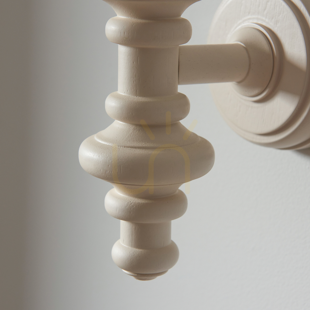 Pokaż Kinkiet Endon Carnaby biały drewniano-stalowo-mosiężny B22 dimmable Kinkiet Endon Carnaby biały drewniano-stalowo-mosiężny B22 dimmable