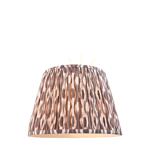 Sprawdź Klosz Endon Ikat szary perłowy 35 cm tkanina