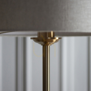 Lampa stojąca Endon Highclere mosiądz 150 cm tkanina E27 small 6