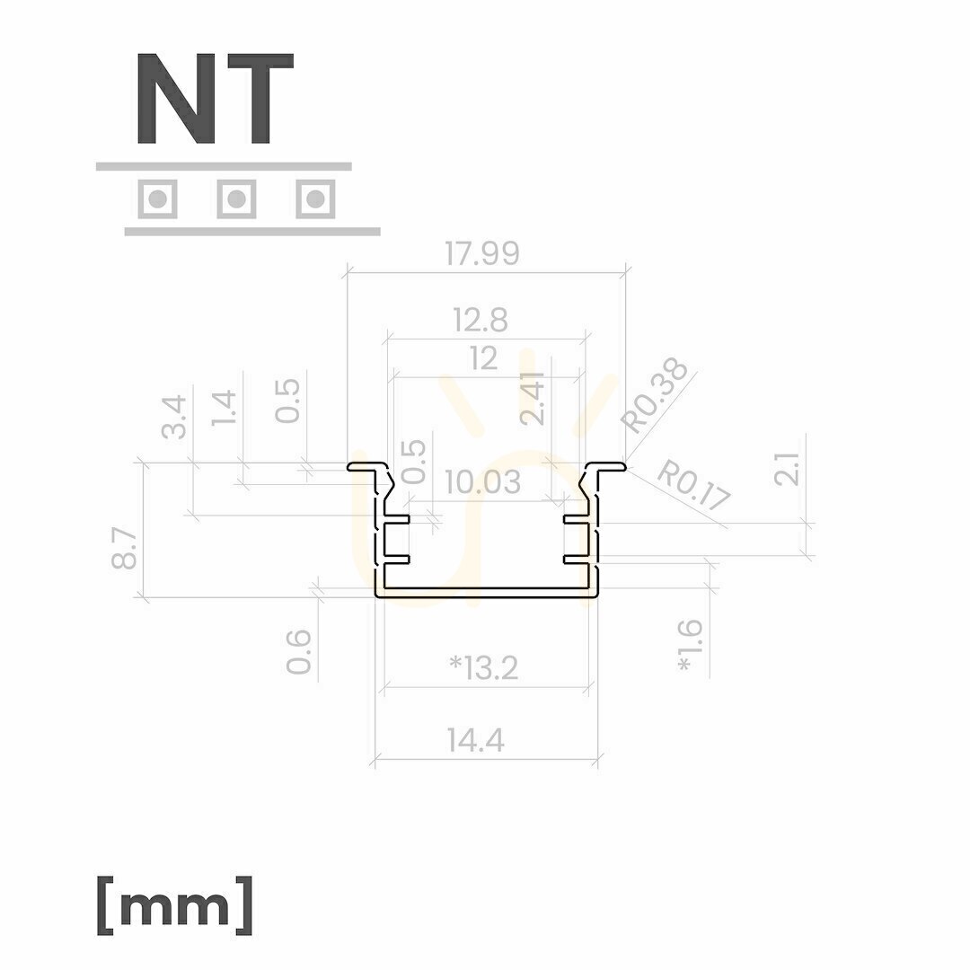 Pokaż Profil LED natynkowy NT EKO-LIGHT EKG2434 czarny z kloszem mlecznym 2 m Profil LED natynkowy NT EKO-LIGHT EKG2434 czarny z kloszem mlecznym 2 m