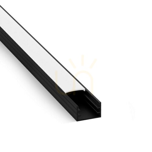 Sprawdź Profil LED natynkowy NT EKO-LIGHT EKG2434 czarny z kloszem mlecznym 2 m