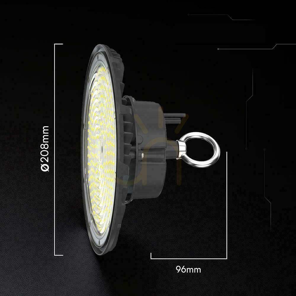 Obejrzyj Oprawa V-TAC LED UFO high bay IP65 ALU 155Lm/W 200W VT-91202 4000K 31000lm 5 lat gwarancji Oprawa V-TAC LED UFO high bay IP65 ALU 155Lm/W 200W VT-91202 4000K 31000lm 5 lat gwarancji