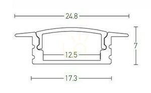 1pcs 2M Aluminum Profile 1pcs 2M Opal PC Cover ZAMBELIS small 1