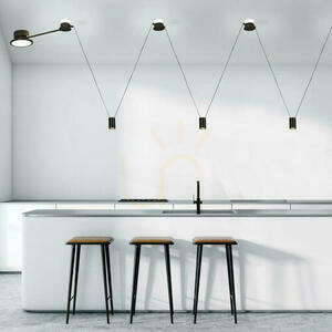 Baza sufitowo-ścienna Zambelis 19156 z zasilaczem 100 W i pilotem, system 24 V Plug & Play small 0