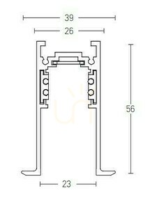 Magnetic Recessed Track 3M Black ZAMBELIS 0 Magnetic Recessed Track 3M Black ZAMBELIS small 0