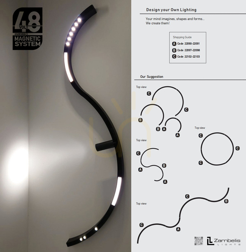 Sprawdź Magnetic Track Light 8W 3000k Black Dimmable ZAMBELIS