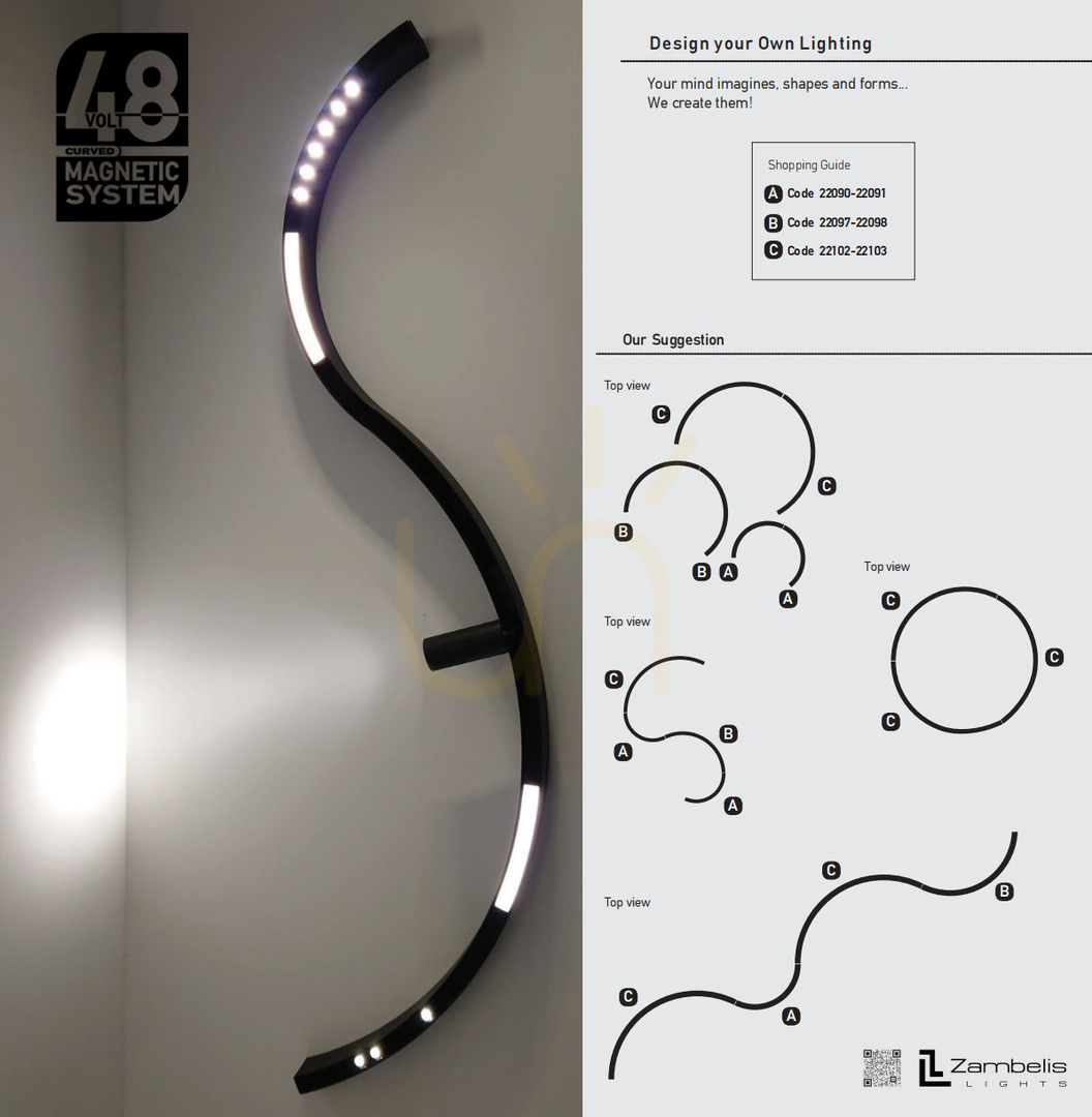 Obejrzyj Grille Lamp 8W 3000k Black Dimmable ZAMBELIS Grille Lamp 8W 3000k Black Dimmable ZAMBELIS