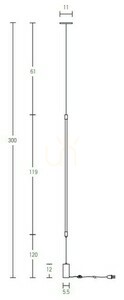 22W LED Light 22W 3000k Aluminum Black Matt ZAMBELIS small 2