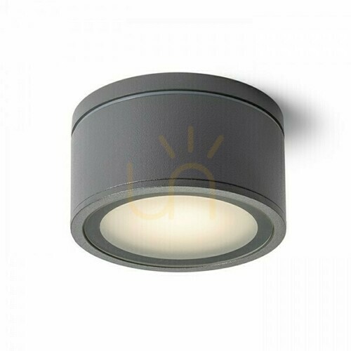 Sprawdź Plafon Zewnętrzny/Wewnętrzny Merido Sufitowa Antracyt 230 V GX53 11 W Ip54