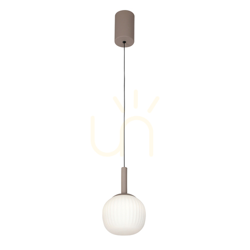 Sprawdź Lampa wisząca Italux LED szklana brązowa 15 cm PND-02217-1-BRO