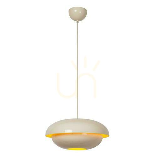 Sprawdź Lampa wisząca Lucide Younes beżowa metalowa retro 40 cm 65404/40/38