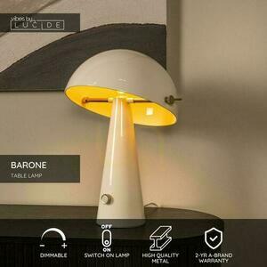 Lampa stołowa Lucide Barone beżowo-złota metalowa retro 38 cm 65502/52/41 small 3