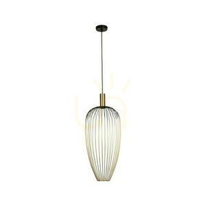 Lampa Wisząca Lucide Aurelie Złota Czarna Metalowa 30 cm 21442/01/10 small 2