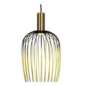 Lampa Wisząca Lucide Aurelie Złota Czarna Metalowa 30 cm 21442/01/10 small 5