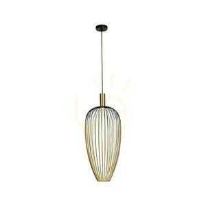 Lampa Wisząca Lucide Aurelie Złota Czarna Metalowa 30 cm 21442/01/10 small 0