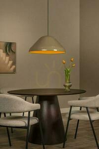 Lampa wisząca Lucide Andres beżowa metalowa retro 56 cm 65405/56/41 small 4