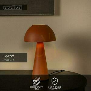 Lampa stołowa Lucide JORGO terakotowa metalowa 20 cm E27 65500/01/55 small 3