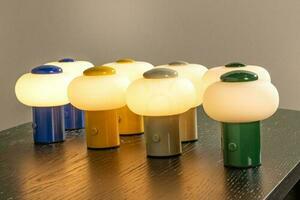 Lampa stołowa Lucide Gustav beżowa LED USB dotykowa 8 cm small 6