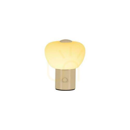 Sprawdź Lampa stołowa Lucide Gustav beżowa LED USB dotykowa 8 cm