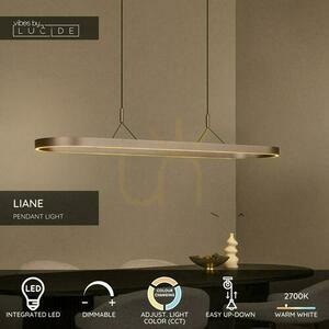 Lampa Wisząca Lucide LIANE Brązowa LED 40W 2-Punktowa 35 cm Albuminium small 3
