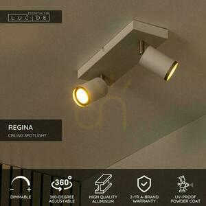 Plafon Lucide REGINA 2xGU10 beżowy aluminiowy 28 cm IP20 53914/02/41 small 3